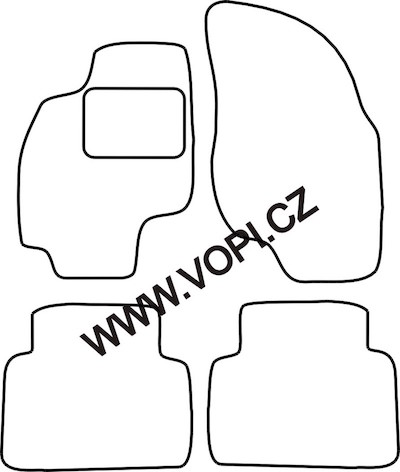Autokoberce Hyundai Coupe 01/2002 - Colorfit (1816)